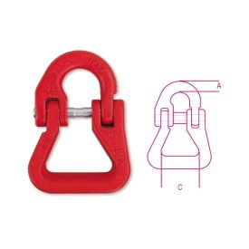   8090F összekötő emelő tag, polieszter hevederekhez, nagyszilárdságú ötvözött acél