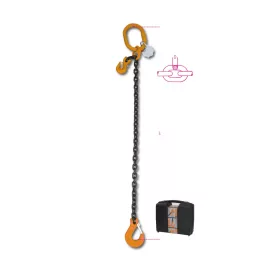  8096 D16-3 rögzítő emelőheveder közelítő horgokkal 1 karos lánc, táskában