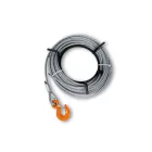 8148 Kézi csörlő, alumíniumötvözet test, csörlőkarral, drótkötéllel és horoggal szállítva 3,2t