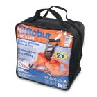 8182 8,5/B2 2 darab 8182 racsnis rögzítőheveder táskában, 8,5 m nagy szakítószilárdságú poliészter szalag, egyhorgos