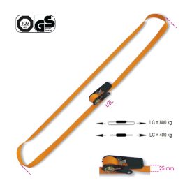   8188C 5 Racsnis rögzítő heveder, LC 750 kg, nagy szakítószilárdságú polieszter szalag (PP)