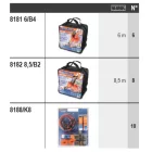 8600 R/602 24 darab kábelszerelvény, polccal és akasztókkal, fal nélkül