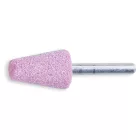 11107 12X12 Csapos dörzskorongok, rózsaszín korundszemcsés, keramikus kötés, trapezoid alakú