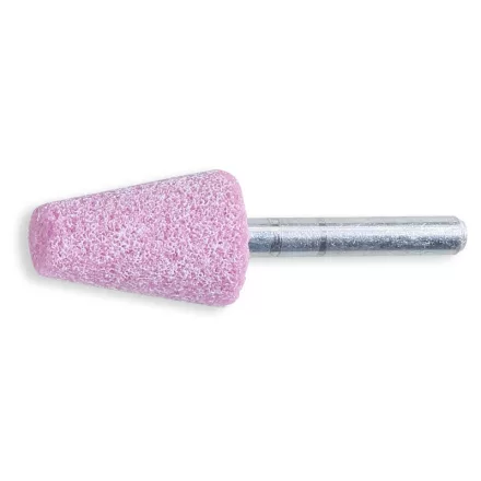 11107 12X12 Csapos dörzskorongok, rózsaszín korundszemcsés, keramikus kötés, trapezoid alakú