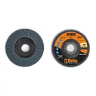 11216B 40 Csiszolótárcsák cirkónium csiszolóvászonnal, üvegszál csiszolótalp, egylamellás kivitel