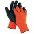 PALAWAN ORANGE Szintetikus, tenyéren latex gumiban mártott kötött munkavédelmi kesztyű.