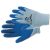 C0108011440050, CHUNKY védőkesztyű nylon, latex tenyér kék 5