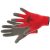 ROCKING RED Kényelmes kötött nylon munkavédelmi kesztyű latex mártással. Varratmentes precíziós kesztyű