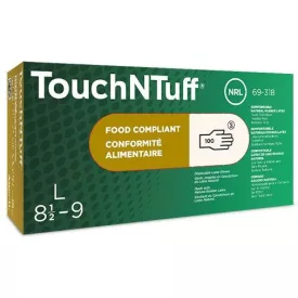   TOUCH N TUFF 69-210 - Latex púderes egyszerhasználatos kesztyű 100 db