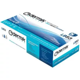   DERMIK - LB53 egyszerhasználatos latex kesztyű 100 db/csomag Púdermentes