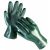 UNIVERSAL érdesített Varrott pamut, nitril/PVC-be mártott munkavédelmi kesztyű, 27cm