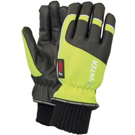   1st WINTER Téli munkavédelmi kesztyű, fényvisszavető szegés kézfejen és ujjakon, kötött mandzsettával. Domborított PU tenyér és körömvédők, Thinsulate 40 g bélés.