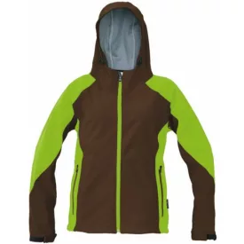 YOWIE SOFTSHELL kabát barna/zöld XXL