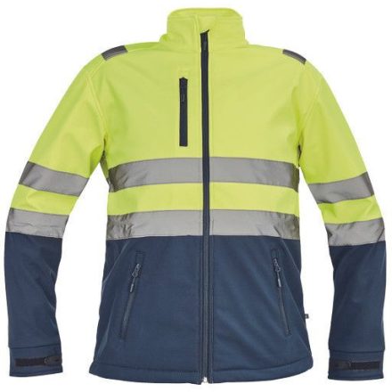 C0301059272001, GRANADA HV SOFTSH.kabát sárga/navy S