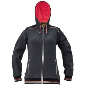   KNOXFIELD LADY kapucnis pulóver antracit/piros (C03060069A000x)