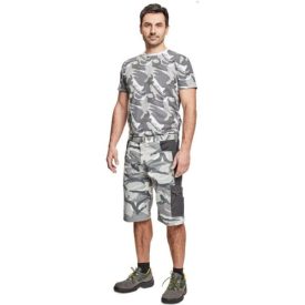 CRAMBE rövidnadrág, sávoly szövet, terepmintás