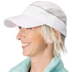 C0314005380999, ALZETTE fehér sapka ezüst csíkkal