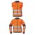 MAX VIVO HV férfi HI-VIS dzseki/mellény - narancs, méret: 44, szín: Narancssárga