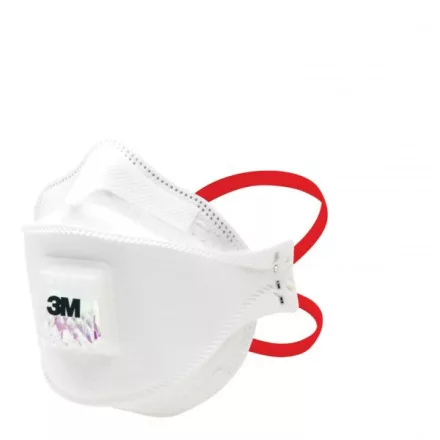 3M Aura 9332+ GEN3 FFP3 szelepes részecskeszűrő félálarc piros