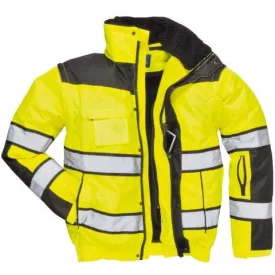   Hi-Vis Classic Bomber dzseki, Modaflame Jólláthatósági Pólóing, Jólláthatósági