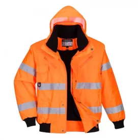   C467ORRL, C467-s Portwest, Hi-Vis 3 az 1-ben bomber kabát  Narancssárga színben, méret: L