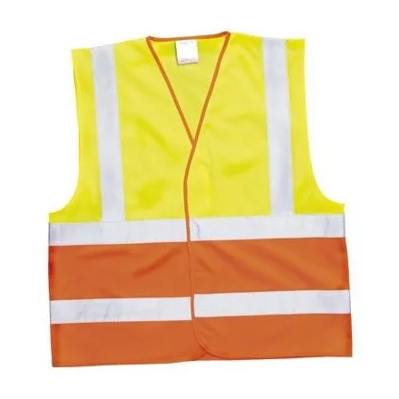 Két színű jól láthatósági mellény C481, Jólláthatósági mellény