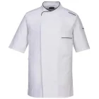 C735 Portwest Surrey séf kabát S/S Fehér XL