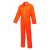 C811ORRXS, Pamut munkásruha, normál fazon, narancs színben