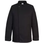 Portwest, Surrey Chef Jacket  L/S, Black, XL-s