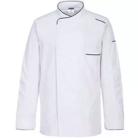 Portwest, Surrey Chef Jacket  L/S, White, XXXL-s