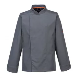  C838SGRL, Portwest Séfruházat MeshAir Pro séfkabát, Cikkszám: C838, Szürke, L