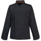 C846 - Stretch Mesh Air Pro séfkabát Fekete színben
