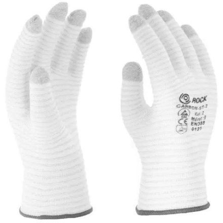 Rock Safety CARBON-ST-2 Karboncsíkos poliészter ESD kesztyű mártás nélkül