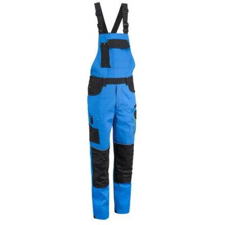 COMFORT-BP-A COMFORT ruha kék-fekete-fluoreszcens sárga munkavédelmi mellesnadrág
