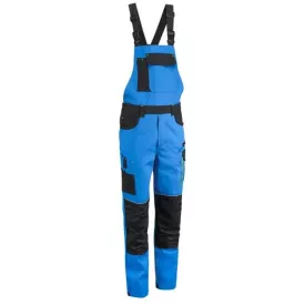   COMFORT-BP-A COMFORT ruha kék-fekete-fluoreszcens sárga munkavédelmi mellesnadrág