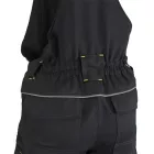 RS_COMFORT-BP-B  COMFORTOS fekete-fluoreszcens sárga munkavédelmi mellesnadrág 