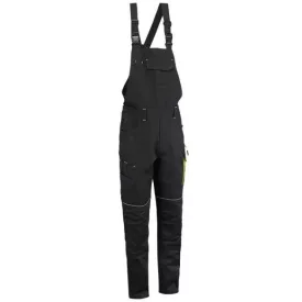   RS_COMFORT-BP-B  COMFORTOS fekete-fluoreszcens sárga munkavédelmi mellesnadrág 