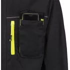 RS_COMFORT-JT-B fekete-fluoreszcens sárga munkavédelmi dzseki
