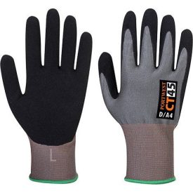   CT45G8RS_alap CT45 Portwest D szintű ANSI A4 Vágásbiztos CT AHR+ Nitril hab munkavédelmi kesztyű
