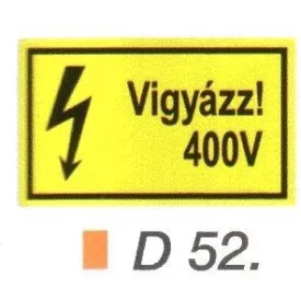 Vigyázz! 400 V D52