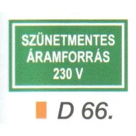 Szünetmentes áramforrás 230 V D66
