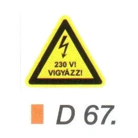 230 V! Vigyázz! D67