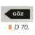 Csövezeték jelölése - göz D70