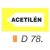 Acetilén D78