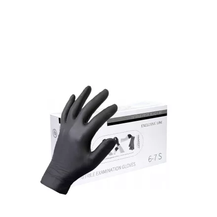 Procera Nitril egyszerhasználatos kesztyű - fekete