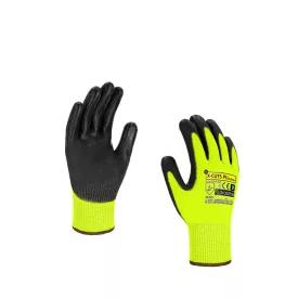 Procera X-CUT5 PU mártott vágásbiztos kesztyű - sárga