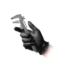 Reflexx Full Grip N85B erősített nitril szerelőkesztyű - fekete