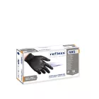 Reflexx Full Grip N85B erősített nitril szerelőkesztyű - fekete