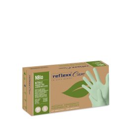   Reflexx NBio egyszerhasználatos nitril kesztyű - világoszöld