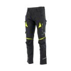 Sara Cottonflex deréknadrág - fekete - sárga